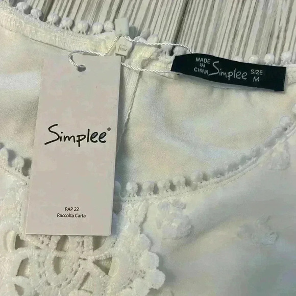 {NWT} Simplee Swiss dot and lace dress - Picture 5 of 6